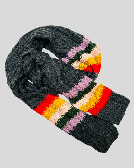Écharpe tricotée grise Accessoires pour tous