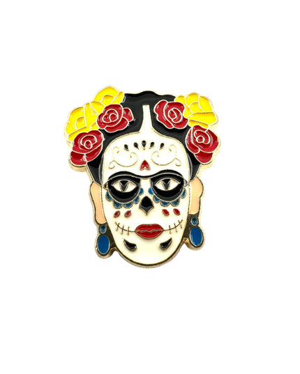 Broche Frida Calavera - Accessoire artistique inspiré par Frida