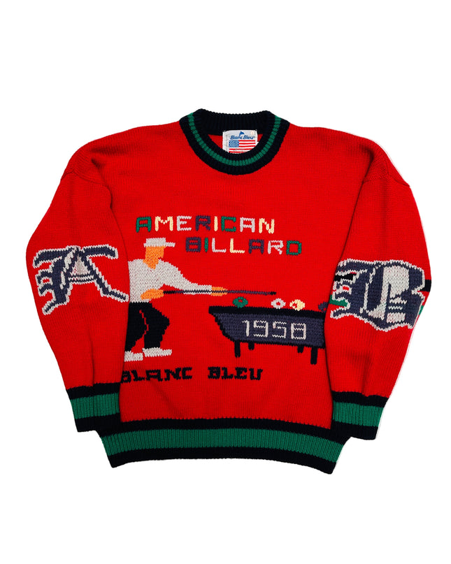 Pull vintage - American Billiard | Vêtements de Noël