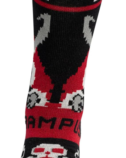 Chaussettes de Noël fantaisie Krampus Holiday Cheer, motif Krampus