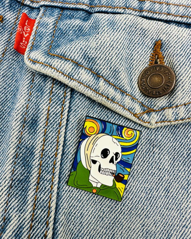 Broche squelette Van Gogh | Pyjamas et accessoires de Noël pour toute la famille