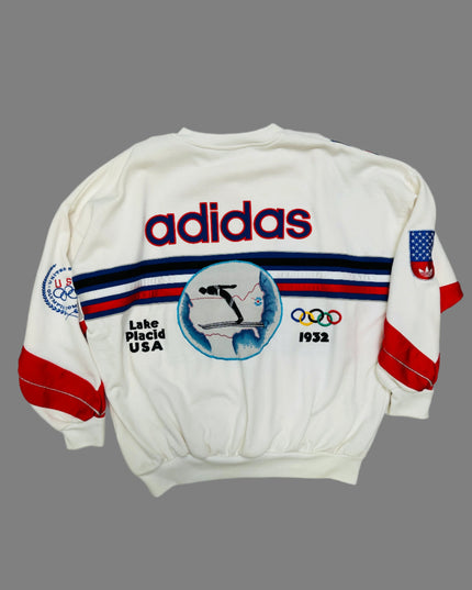 Sweat à capuche vintage - Adidas | XIIIes Jeux olympiques d'hiver de 1980