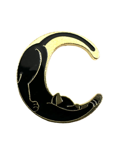 Broche Cat Moon II - Accessoire enchanteur pour les passionnés de chats