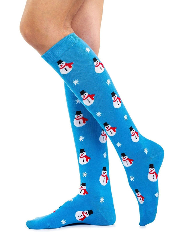 Women's Snowman Socks (Fits Sizes 6-11W)