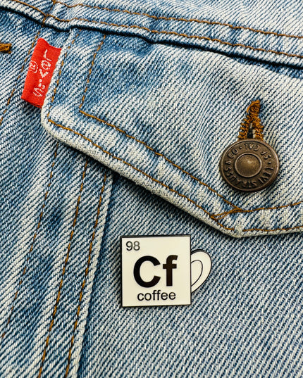 Insigne à épingle Caffeine Bond pour accessoires