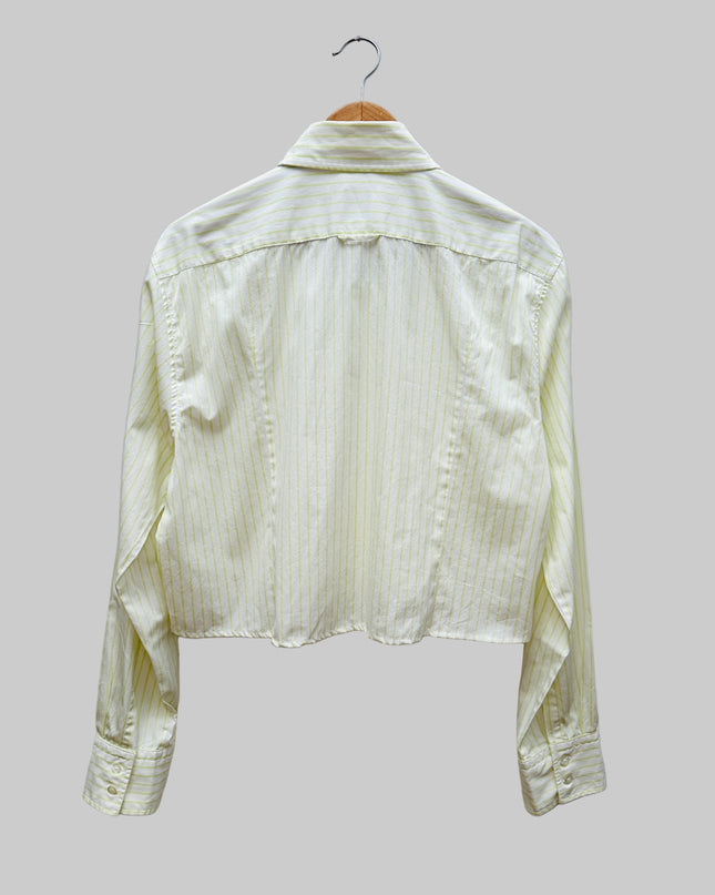 Chemise vintage retravaillée - Courte rayée II