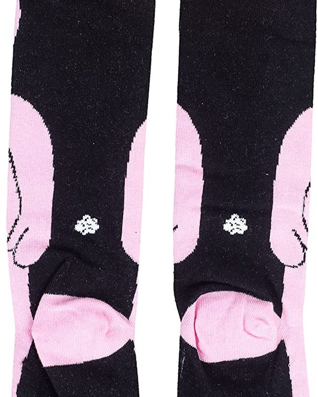 Chaussettes roses lapin « A Christmas Story » avec oreilles 3D