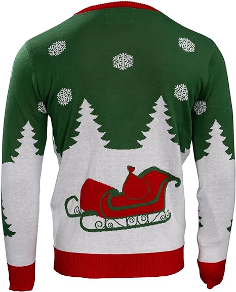Pull de Noël moche en cadeau 3D du Père Noël, livraison spéciale
