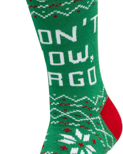 Chaussettes vertes unisexes Agent Todd et Margo Christmas Vacation