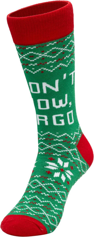 Chaussettes vertes unisexes Agent Todd et Margo Christmas Vacation