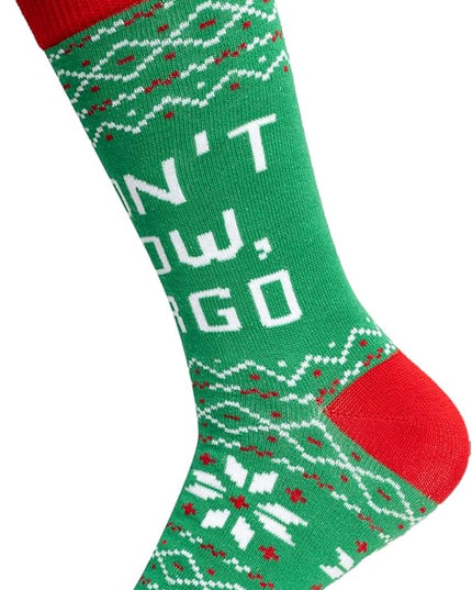 Chaussettes vertes unisexes Agent Todd et Margo Christmas Vacation