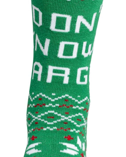Chaussettes vertes unisexes Agent Todd et Margo Christmas Vacation