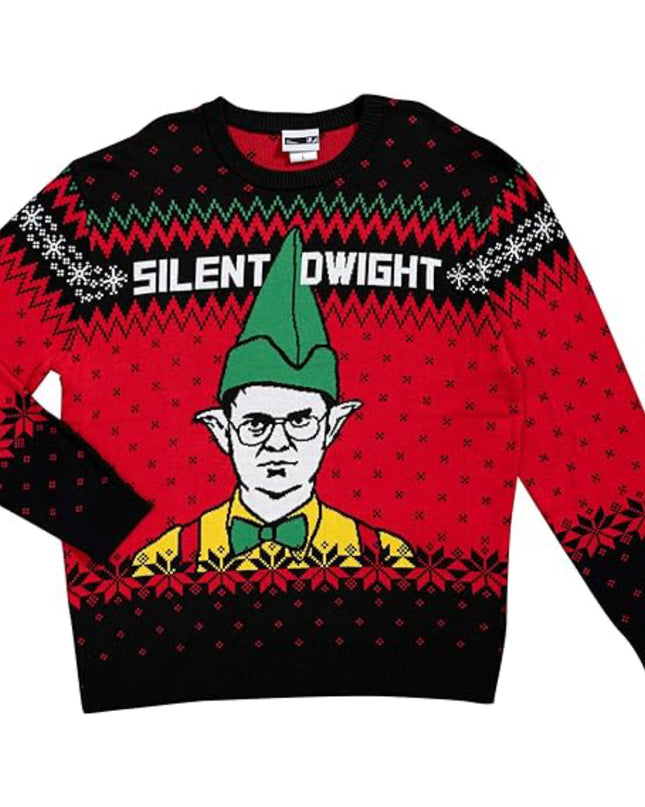 Pull de Noël moche de Dwight, le personnage silencieux du bureau