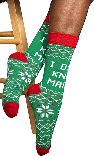 Chaussettes vertes unisexes Agent Todd et Margo Christmas Vacation