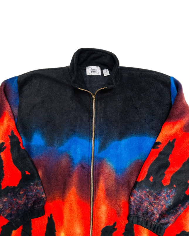 Pull vintage - Loups de feu | Vêtements de Noël