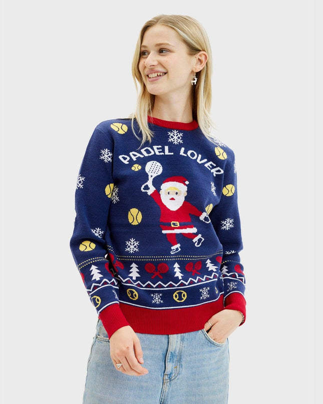 Santa's Padel Club Sweater for Women - Trine Collection