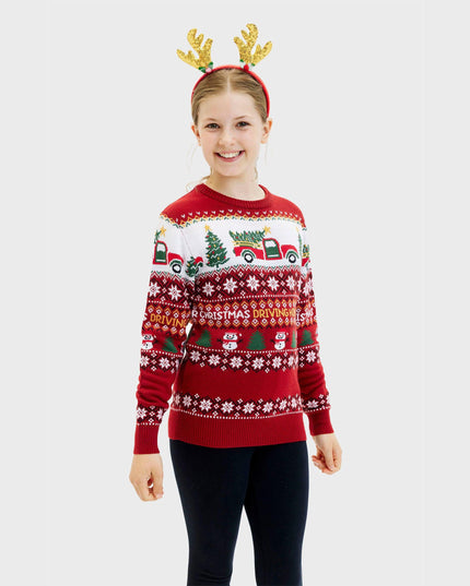 Rentrer à la maison pour acheter un pull de Noël pour enfants