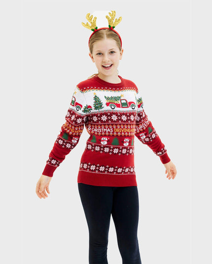 Rentrer à la maison pour acheter un pull de Noël pour enfants