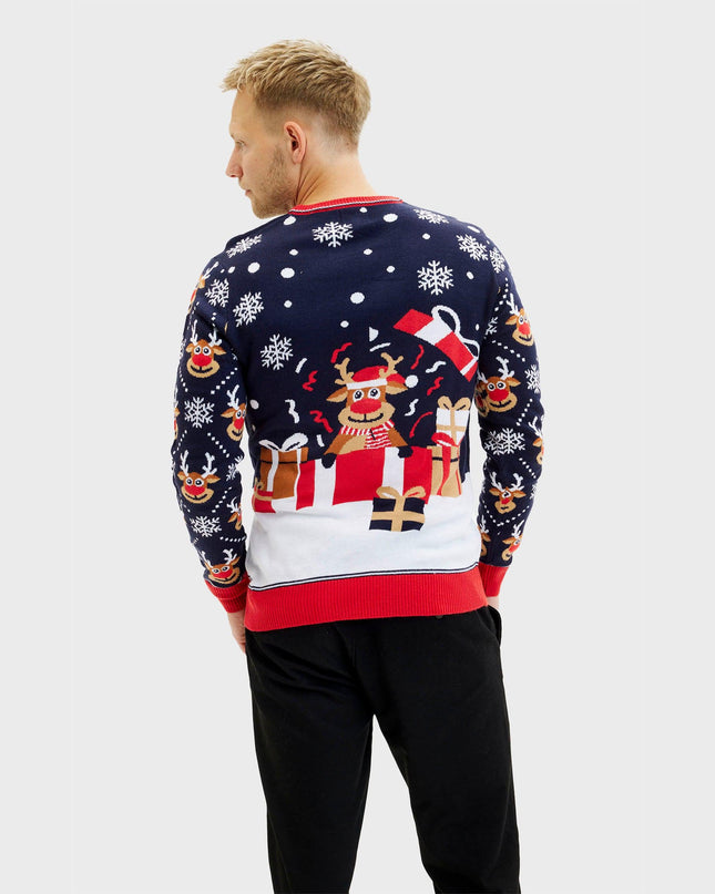 Pull pour homme « Offrir des cadeaux de Noël »