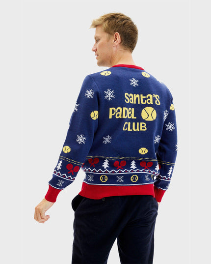 Santa's Padel Club Sweater for Men - Trine Collection