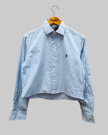 Chemise vintage retravaillée - Courte rayée III