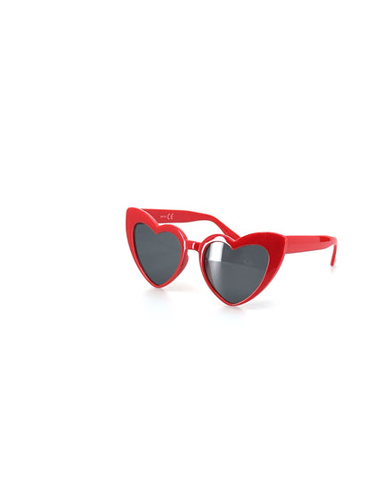 Cœur en plastique rouge - Accessoire sur le thème de l'amour pour les occasions spéciales
