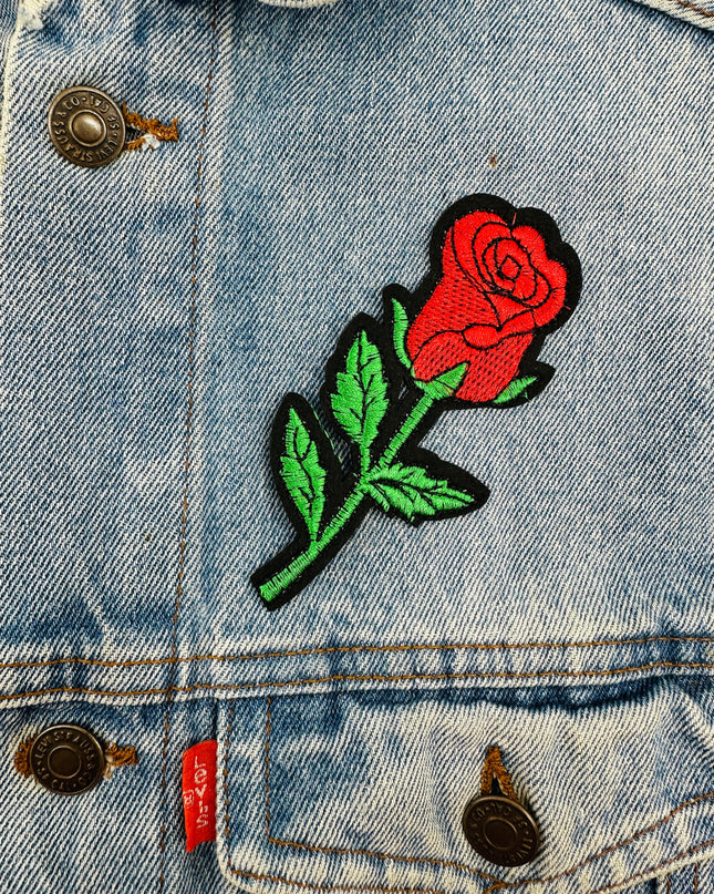 Pink Rose IV Iron-On Patch