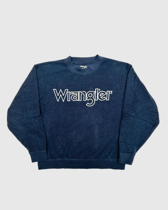 Pull bleu vintage Wrangler - Collection Fêtes pour tous