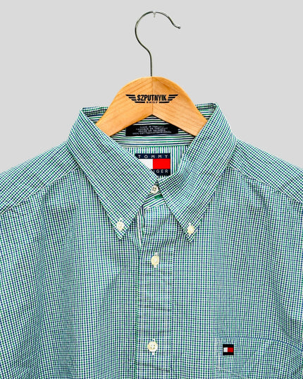 Chemise vintage retravaillée - Courte à carreaux II