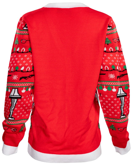 Un conte de Noël, lampe en forme de jambe, cardigan boutonné