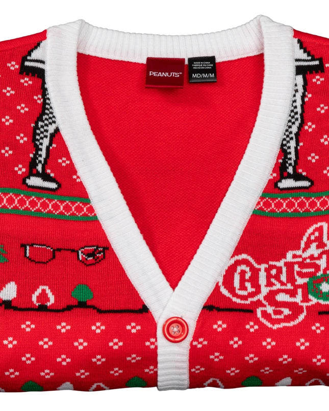 Un conte de Noël, lampe en forme de jambe, cardigan boutonné