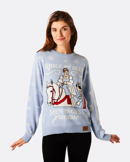 Pull de Noël Cendrillon pour femme