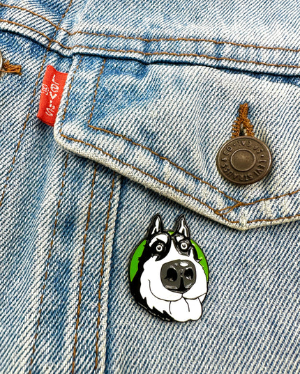 Pin's Husky - Accessoire mignon pour les passionnés de huskies