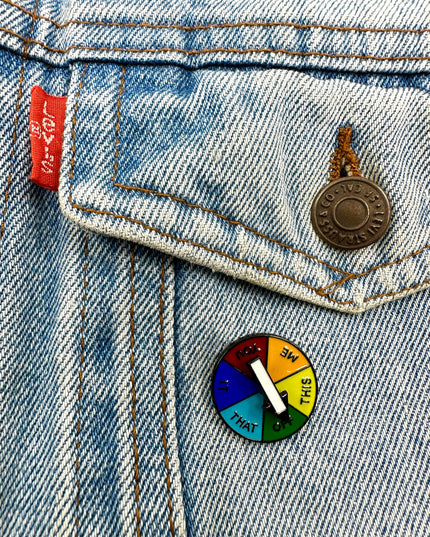 Insigne à roue LGBTQ | Étiquettes : Accessoires