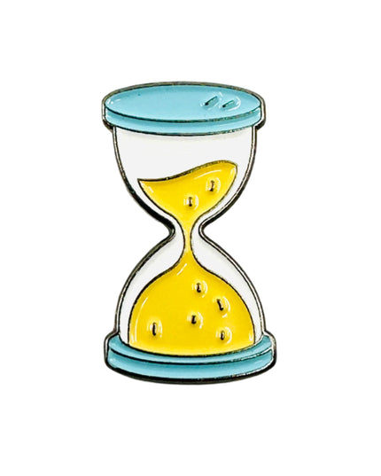 Insigne à épingle en forme de sablier pour accessoires