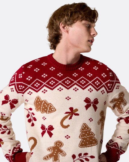 Men's Gingerbread Christmas Sweater