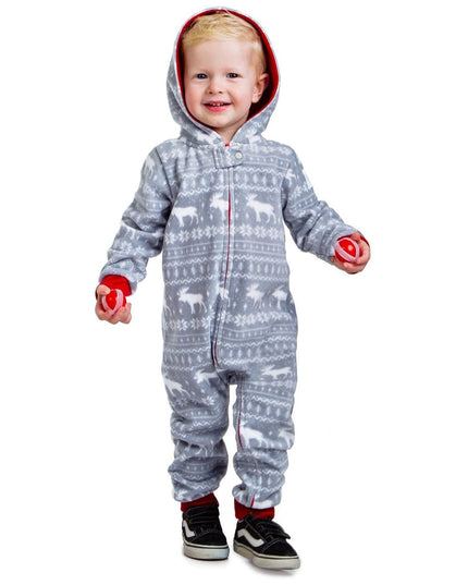 Baby / Toddler Grey Moose Jumpsuit