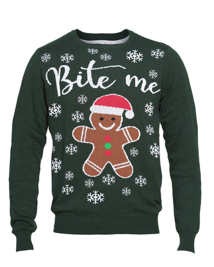 Bite Me Christmas Sweater - Unisex Holiday Wear