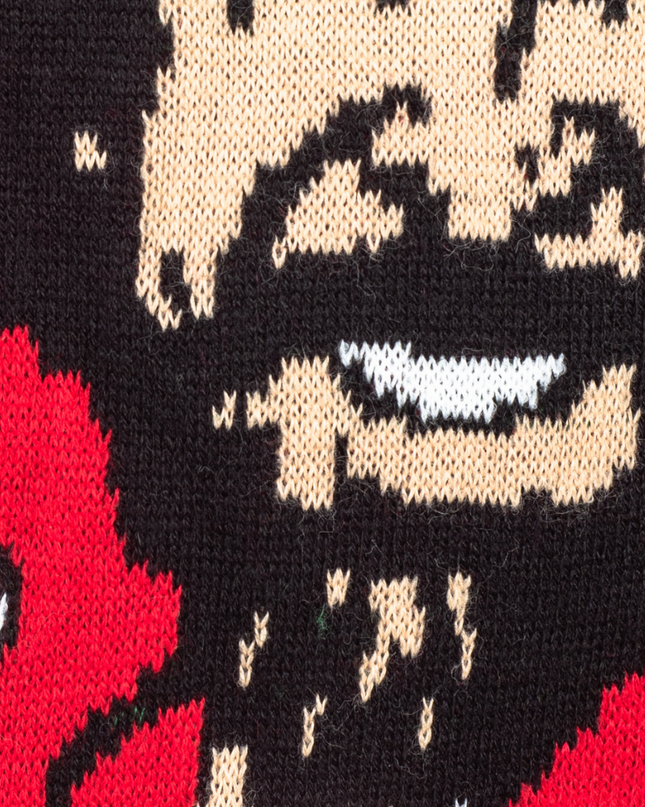 Pull Bob Ross « Petits sapins de Noël joyeux »