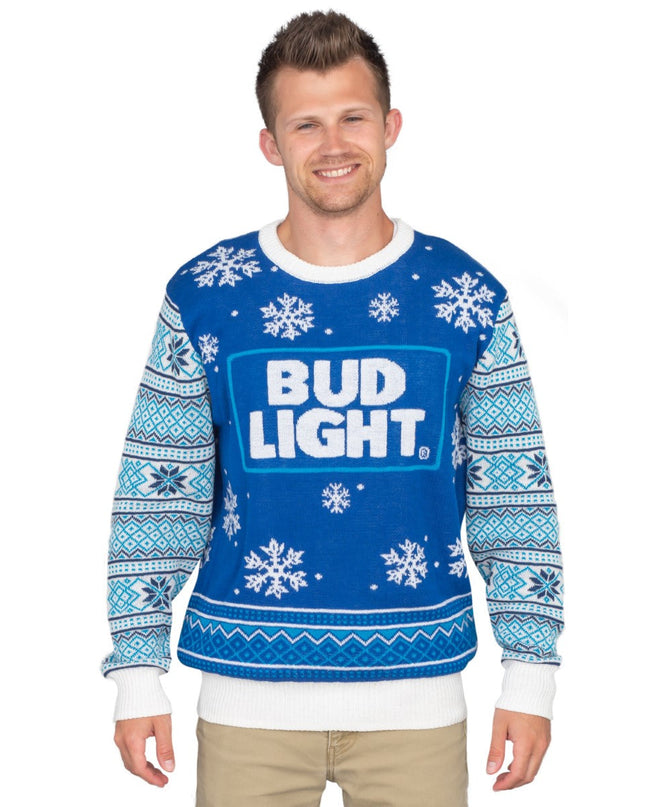 Pull de Noël moche avec logo Bud Light
