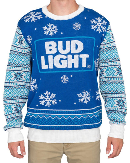 Pull de Noël moche avec logo Bud Light