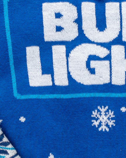 Pull de Noël moche avec logo Bud Light