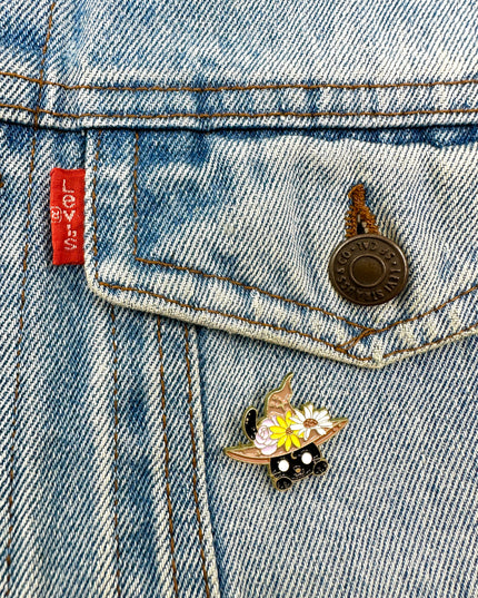 Insigne Chat Sorcière | Étiquettes : Accessoires