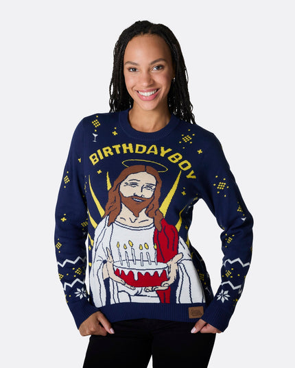 Pull de Noël pour garçon d'anniversaire pour femme