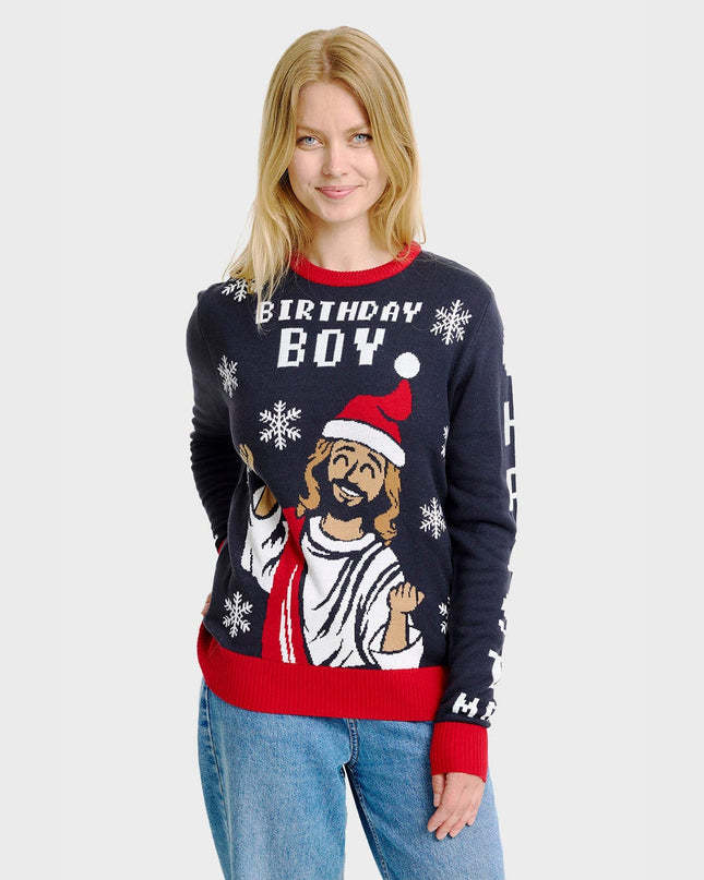 Women's Birthday Boy Christmas Sweater