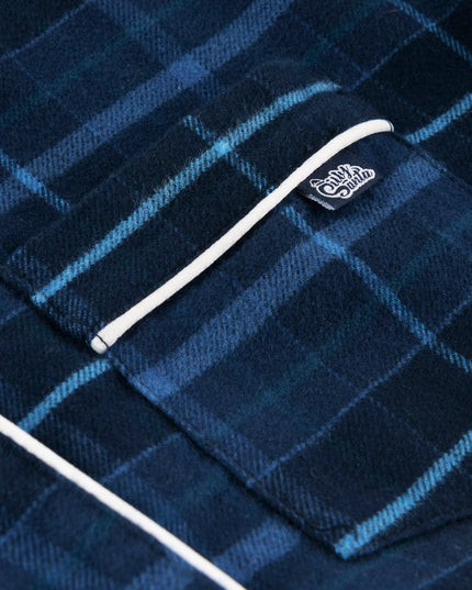 Pyjamas de Noël en flanelle bleue pour enfants