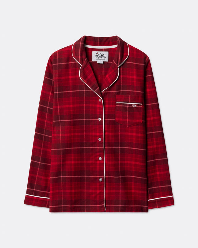 Pyjamas de Noël en flanelle rouge pour enfants