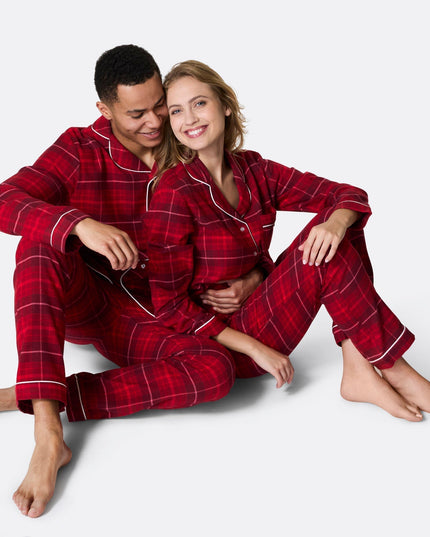 Red Flannel Family Christmas Pyjamas