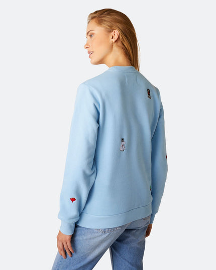 Sweat-shirt de Noël bleu Moomin pour femme - Style festif et confortable