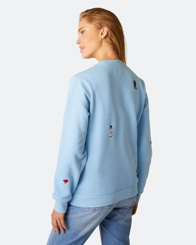 Sweat-shirt de Noël bleu Moomin pour femme - Style festif et confortable